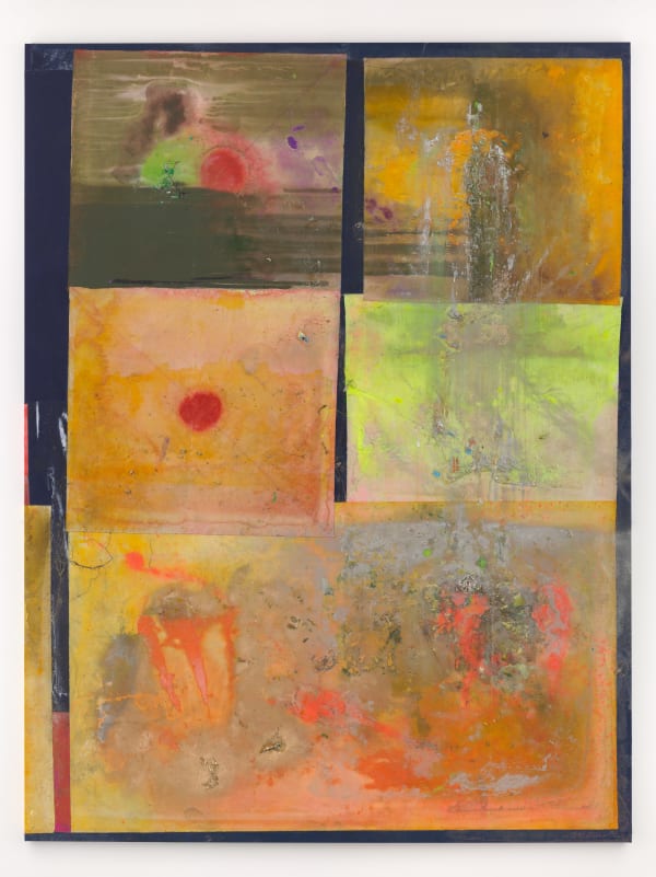 Frank Bowling, Skid, 2023