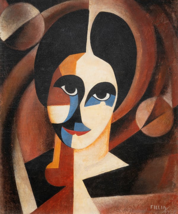 Luigi Colombo known as FILLIA, Portrait of Ludmilla Pitoëff, 1926