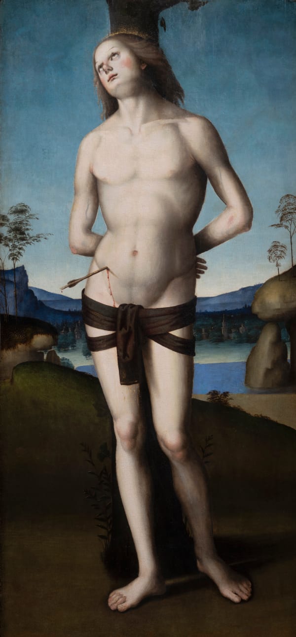 Evangelista di Pian di Meleto, Saint Sebastian, ca. 1500
