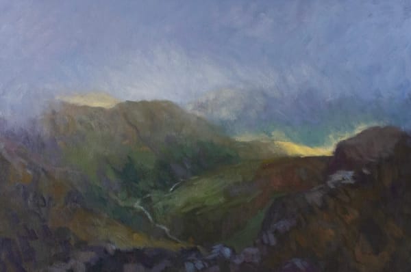 Glencoe as the Clouds Descend at Dusk