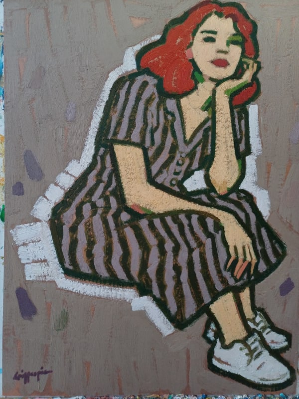 Redhead in Stripes