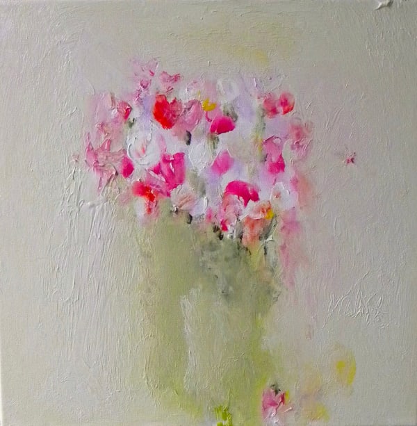 Sweet Peas in Sunlight