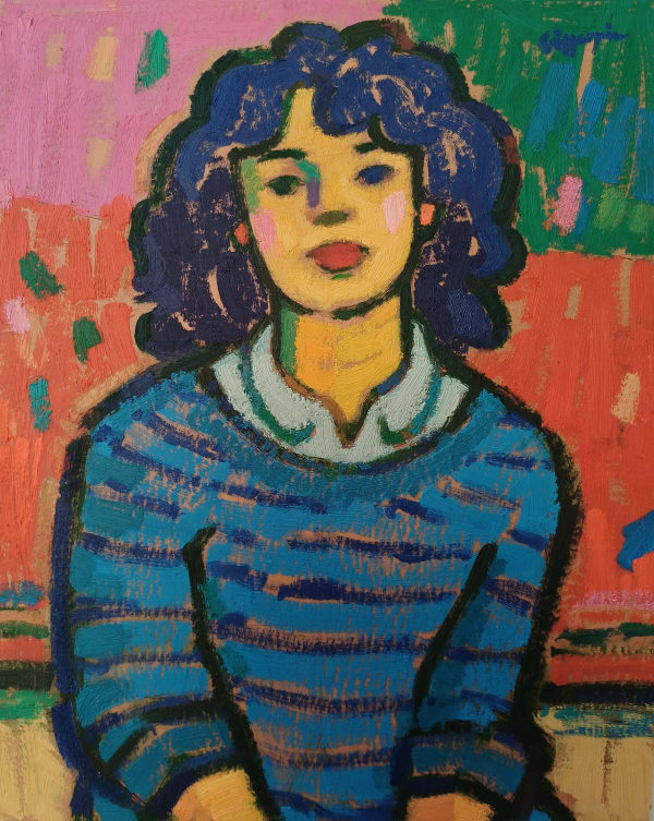 Girl in a Stripey Jumper