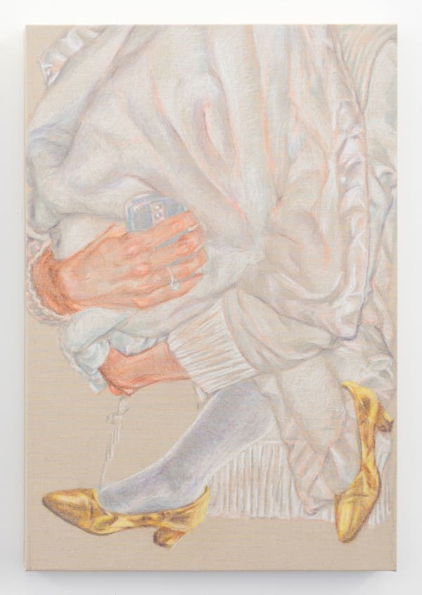 Tramaine de Senna, Gravity and Composition Rehearsal II (Two Gold Shoes), 2026