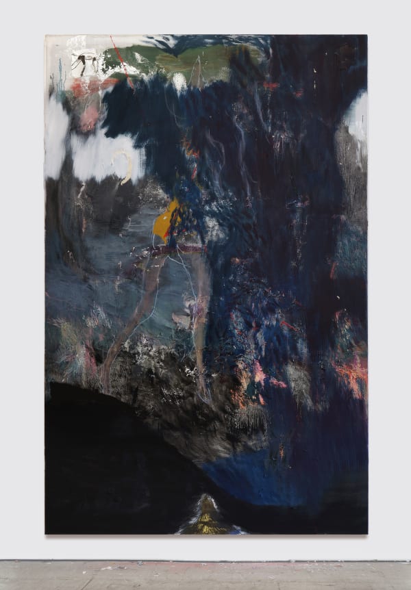 Mark Jackson swimmer on the international dateline, 2024 Oil on canvas 225 x 145 cm 88 5/8 x 57 1/8 in