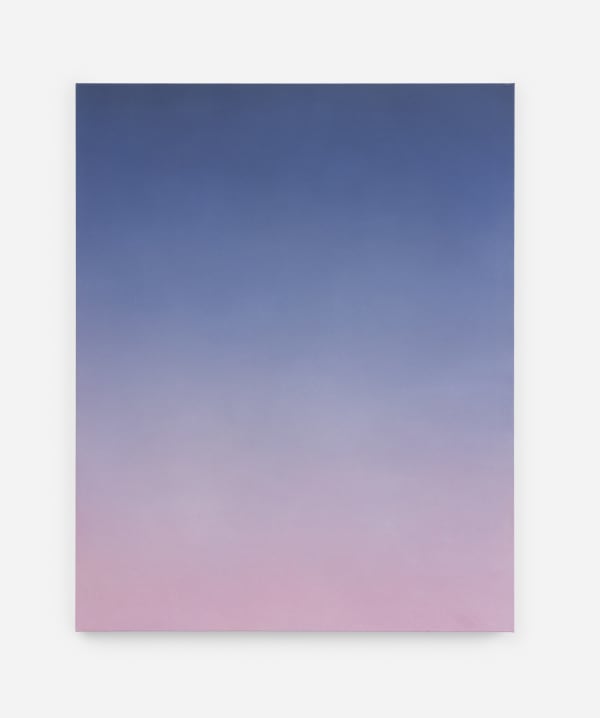 Rebecca Partridge Sky Painting: Dusk V , 2025 Watercolour on raw canvas 150 x 120 cm 59 x 47 1/4 in