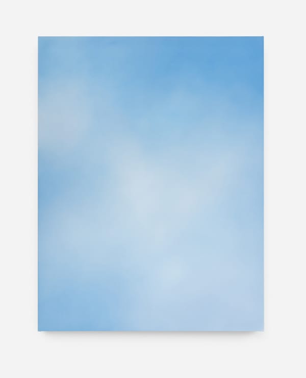 Rebecca Partridge Sky Painting: Day IV , 2025 Watercolour on raw canvas 185 x 145 cm 72 7/8 x 57 1/8 in