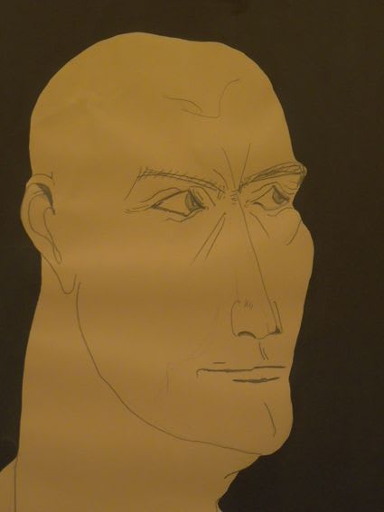 THOMAS SCHÜTTE Grosse Kopfe, 1992 Ink on paper signed and inscribed with numbers part one and two 110 x 80 cm 43.3 x 31.5 in