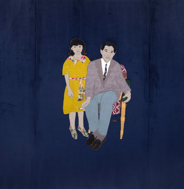 MAŁGORZATA MIRGA-TAS, Andrzej Oraczko z córką Grażyną / Andrzej Oraczko with his daughter Grażyna, from the series Siukar Manusia, 2022