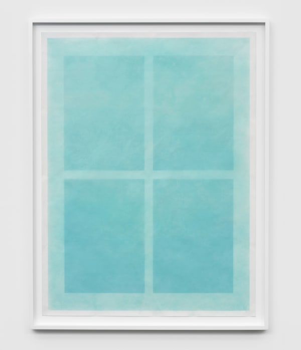 ANNA BARRIBALL, Window (blue fade), 2023