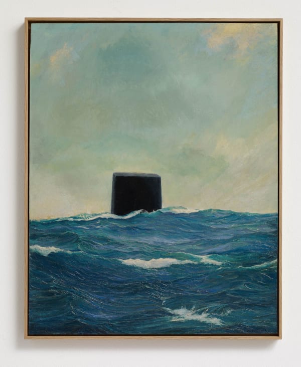 FIONA BANNER AKA THE VANITY PRESS Helvetica, 2019 Found painting, oil on board 50.5 x 40.2 cm (unframed)