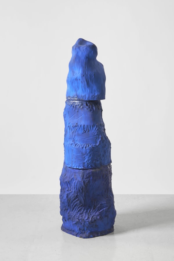 DANIEL SILVER Blue, 2020 Oil painted ceramic 155 x 46 x 44 cm