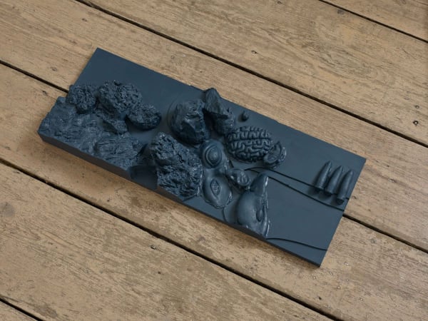 Isabelle Cornaro Orgon Doors V (Blue), 2018 Cast polyurethane 11 x 66 x 26 cm 4.3 x 26 x 10.2 in