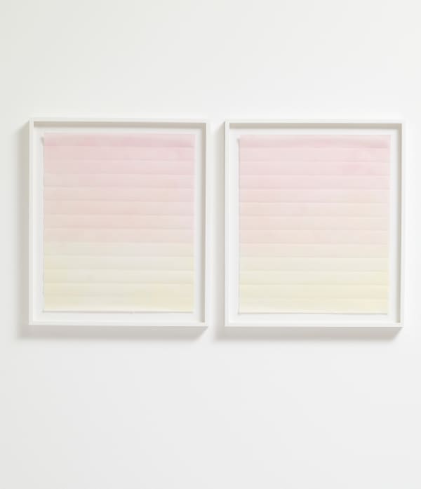 ANNA BARRIBALL, Blinds (yellow and pink), 2020