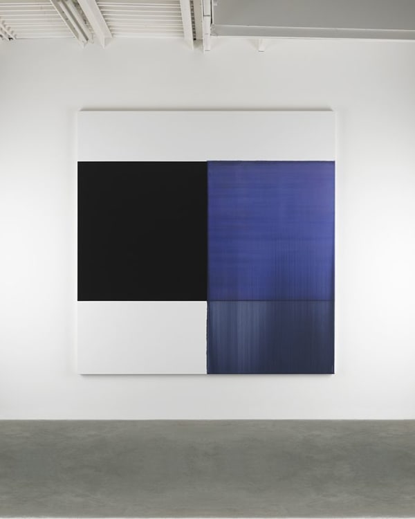 CALLUM INNES Exposed Painting Bluish Violet Red, 2014 Oil on canvas 235 x 230 cm 92.5 x 90.6 in