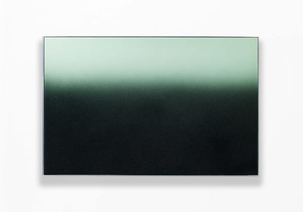 MASSIMO BARTOLINI Dew, 2017 Enamel on aluminium, dew effect 35.5 x 54.5 x 3 cm (framed)