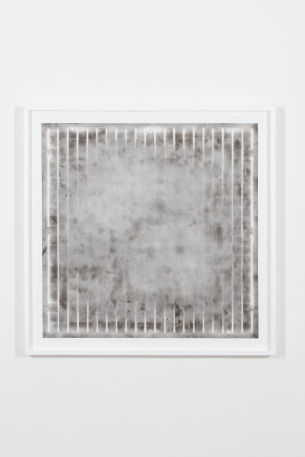 ANNA BARRIBALL Smoke Studies I, 2018 Candle soot on paper 65 x 65 x 4.5 cm (framed) 56.7 x 56.7 cm (unframed)