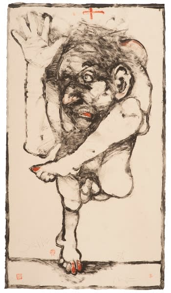 Rick Bartow, Kokopelli Dance, 2003