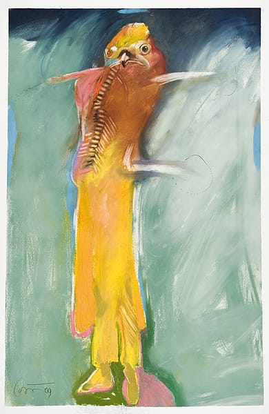 Rick Bartow, Small Hawk Standing, 2009