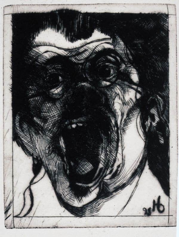 Rick Bartow, Yelling Artist, 1998