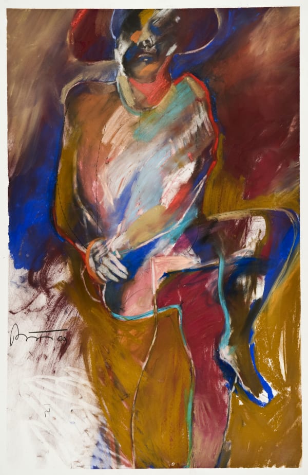 Rick Bartow, Cowboy Indian Sitting, 2009