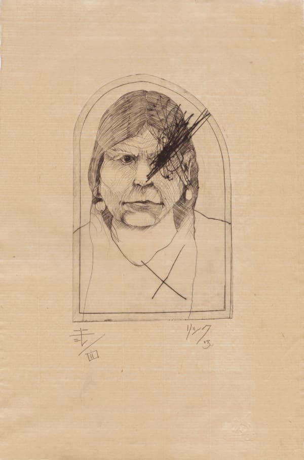 Rick Bartow, She Sees, 2003