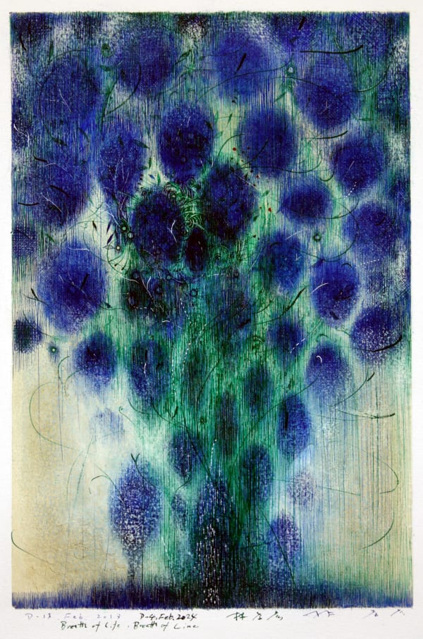 Takahiko Hayashi, D-4.Feb2024 Breath of Life, Breath of Line, 2024