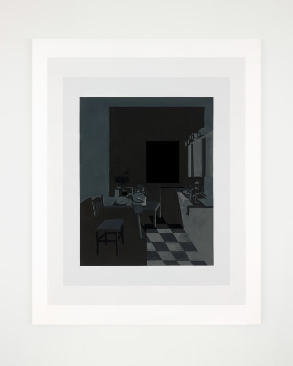 Benny Fountain, windowroom out side (sun and hill), 2019