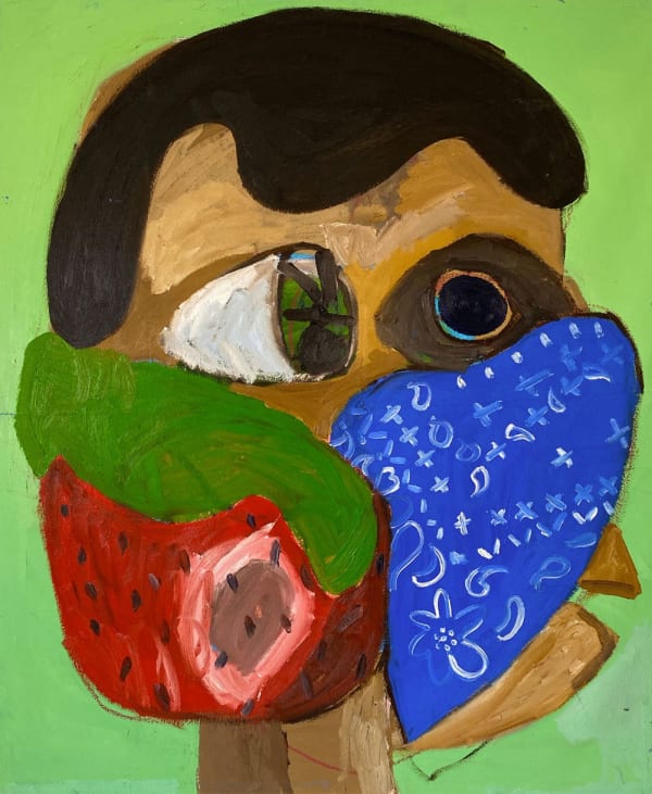 Andrew Alba, Retrato Con Fresa, 2019