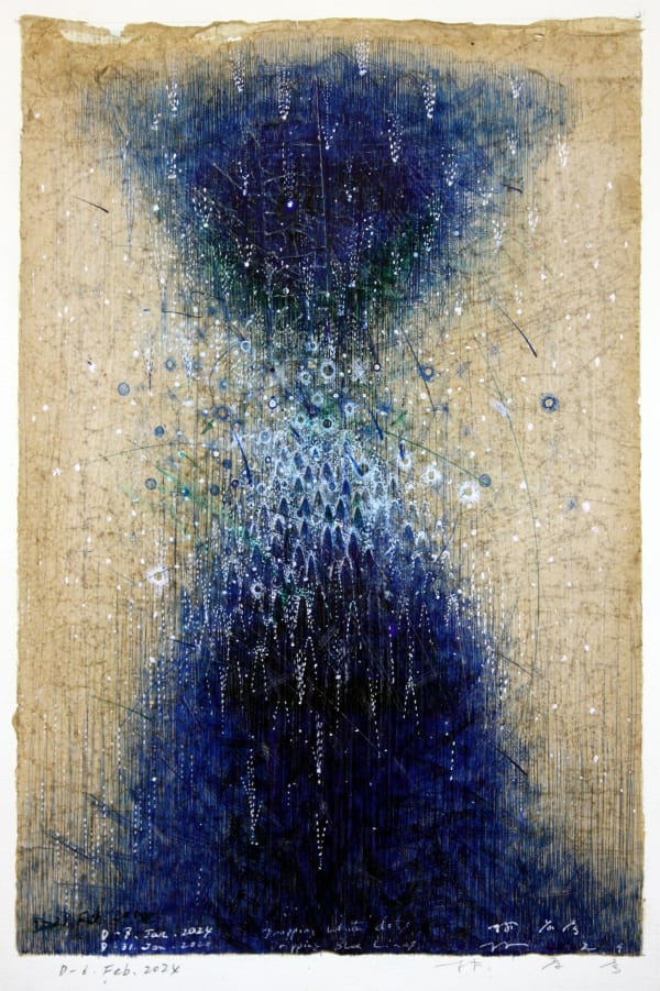 Takahiko Hayashi, D-6.Feb.2024 Dropping White Dots, 2024