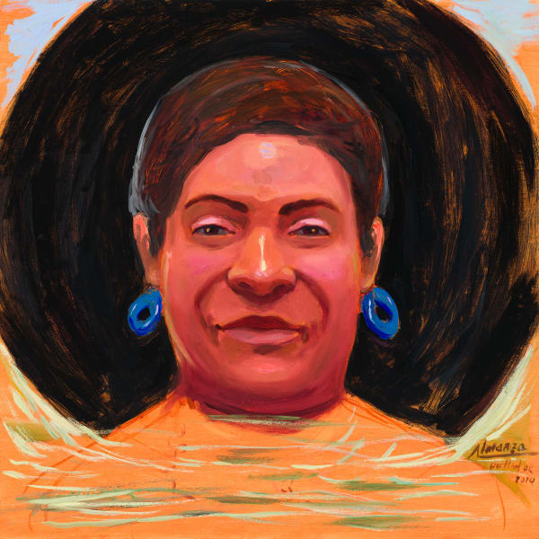 Orlando Almanza, Retrato de mi mamá con sombrero / Portrait of my mother with hat, 2024