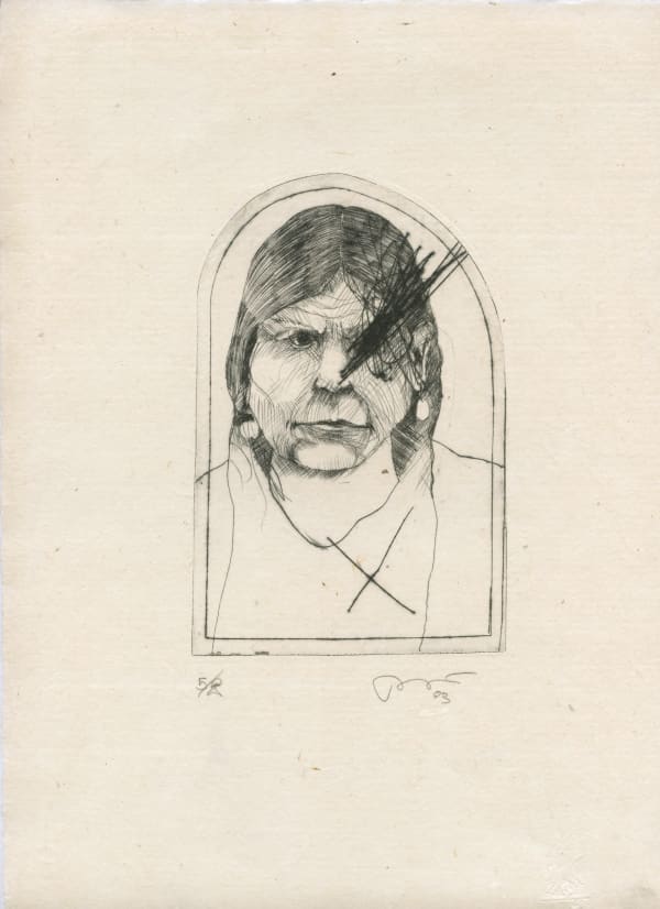Rick Bartow, She Sees, 2003
