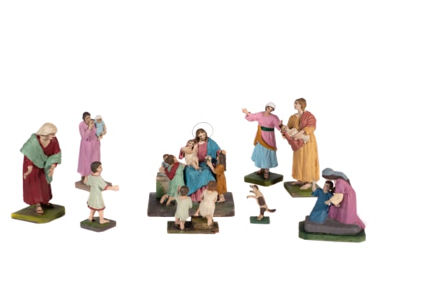 Jesús y los niños, S.XX Nuevo Testamento Mateo 19, 13-15 Marcos 10, 13 -16