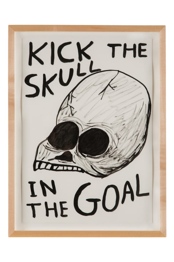 David Shrigley, Untitled (Kick the skull...), 2013
