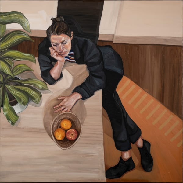 Ania Hobson Ania, 2016 Oil and beeswax on canvas / Óleo y cera de abeja sobre tela 140 x 140 cm 55 1/8 x 55 1/8 in