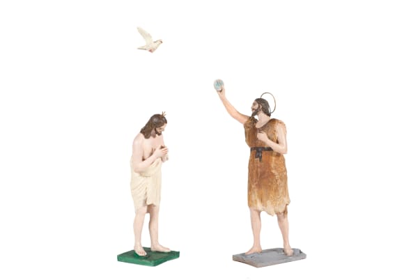 Bautismo de Jesús el el río Jordán, S.XX Nuevo Testamento Mateo 3: 13-17; Marcos 1: 9-11; Lucas 3:21-2