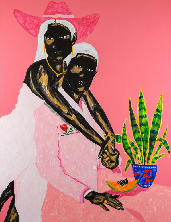 Zeh Palito Your love is king, 2022 Acrylic on canvas / Acrílico sobre tela 165 x 125 cm 65 x 49 1/4 in