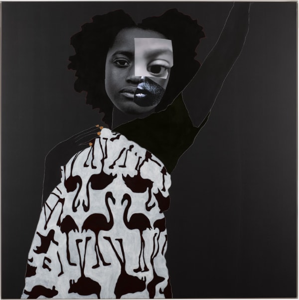 Deborah Roberts, Huddle Masses, 2023