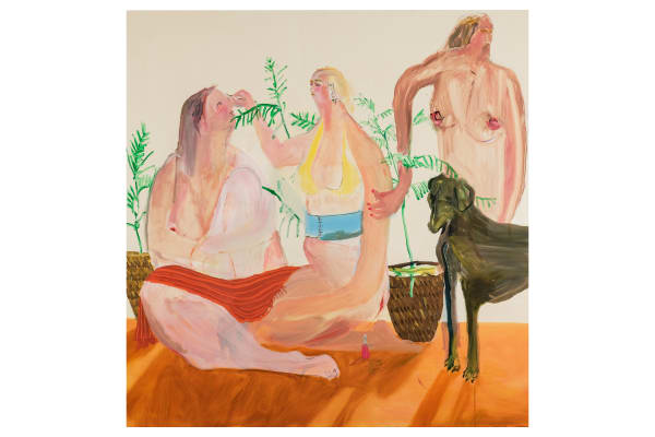 Grace Metzler Sisters from different misters, 2022 Oil on canvas / Óleo sobre tela 152 x 152 cm 59 7/8 x 59 7/8 in