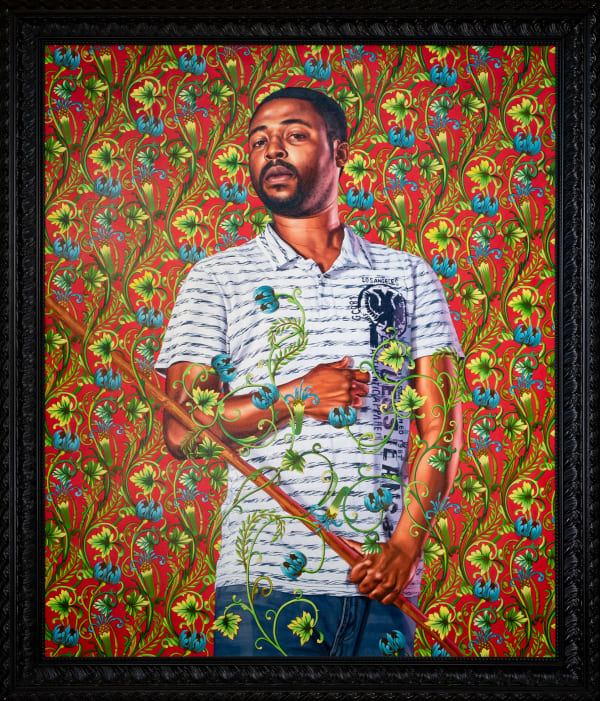 Kehinde Wiley Portrait of Jazon Ralph , 2018 Oil on canvas / Óleo sobre tela 183 x 152 cm 72 1/8 x 59 7/8 in