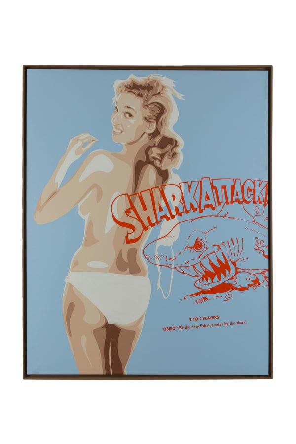 Moz Shark attack, 2005 Acrylic on canvas / Acrílico sobre tela 167 x 135 cm 65 3/4 x 53 1/8 in