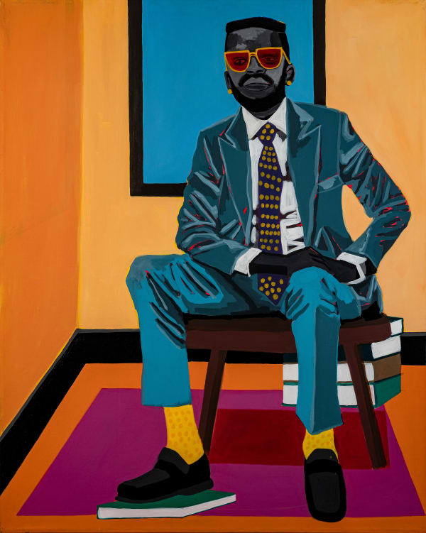 Tafadzwa Tega Uncle Vusi, 2021 Oil on canvas / Óleo sobre tela 100 x 80 x 4 cm 39 3/8 x 31 1/2 x 1 5/8 in
