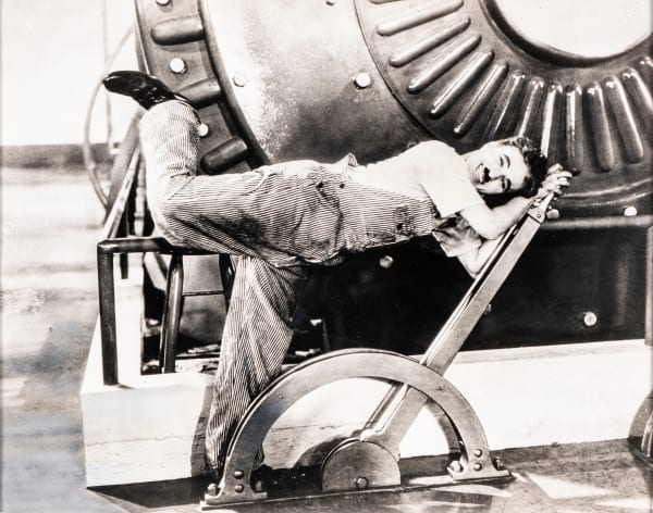 Unspecified Photographer Charlie Chaplin in the film 'Modern Times', 1936 Silver gelatin photograph / Fotografía de gelatina de plata 20.3 x 25.4 cm 8 x 10 in