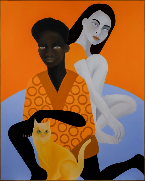Rebecca Brodskis While the World Goes Round, 2022 Oil on canvas / Óleo sobre tela 162 x 130.5 x 2.5 cm 63 3/4 x 51 3/8 x 1 in