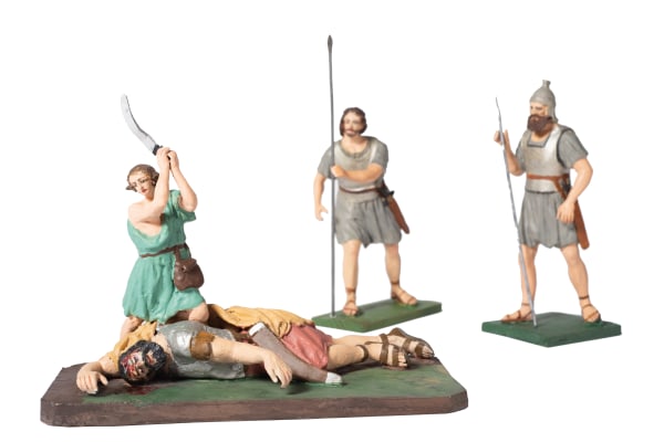 David vence a Goliat, S.XX Antiguo Testamento Isamuel 17: 40-54