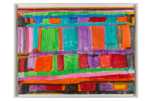 Stanley Whitney Untitled, 2016 Monotype in watercolor on lanaquarelle paper / Monotipo en acuarela sobre papel lanaquarelle 90 x 120 cm 35 3/8 x 47 1/4 in