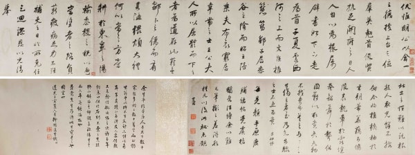 Dong Qichang (1555-1636), Ruan Ji’s Essay and Excerpt from Zhao Zhi’s Essay in Running Script