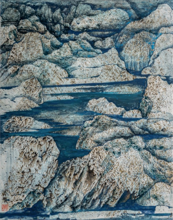 Wang Mansheng, Rocks on Travels Down the Gan River 下灨石, 2013