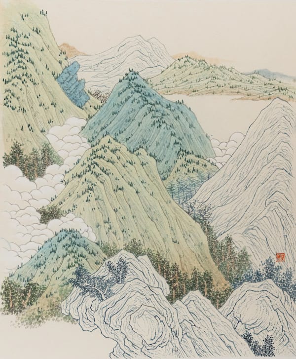 Yau Wing Fung, Into-Distant Mountain I , 2024