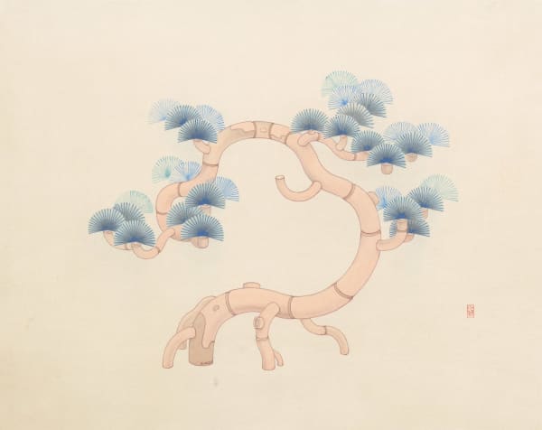 Zhang Xiaoli, Crawling Pine 爬行的松, 2022